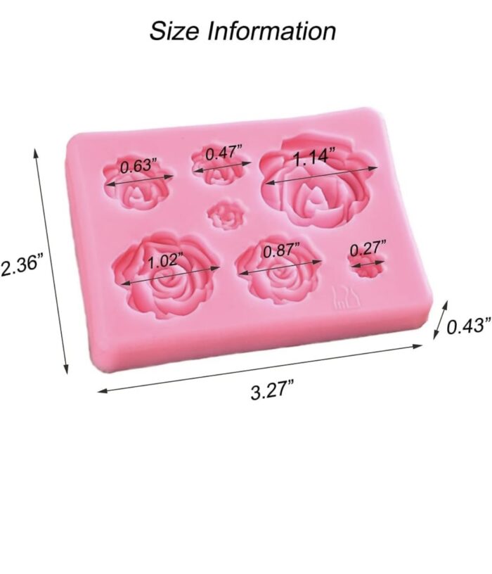 7 Cavity Rose Candle Mould - Image 2