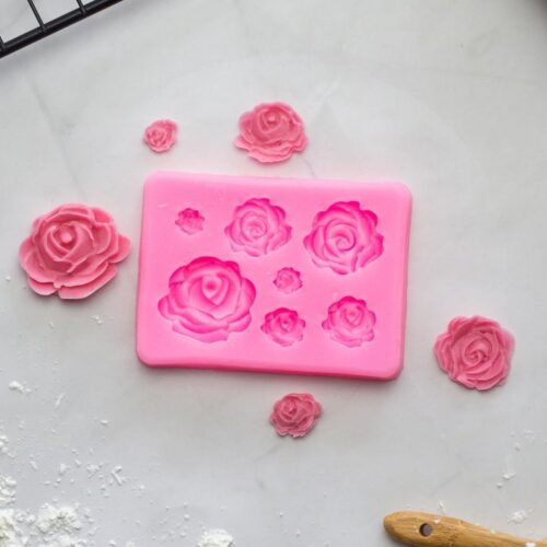 7 Cavity Rose Candle Mould