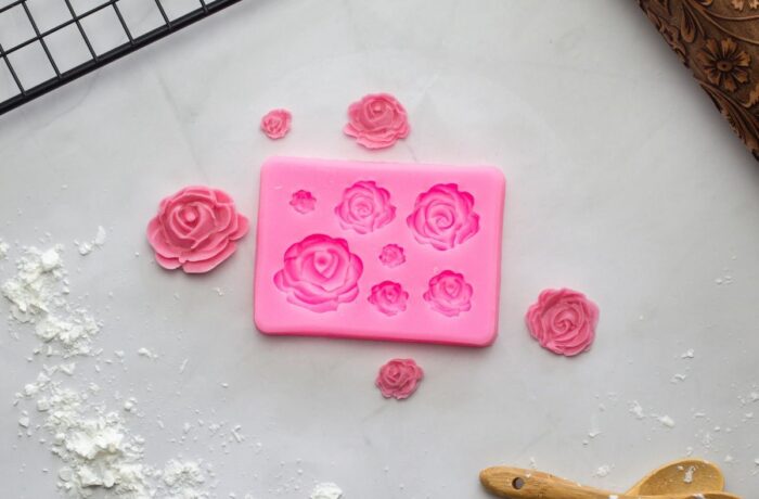 7 Cavity Rose Candle Mould