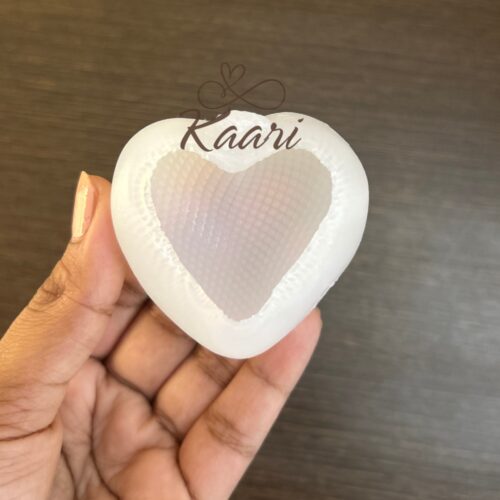 Grid Heart Candle Mould