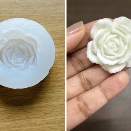 Small Rose Candle Mould