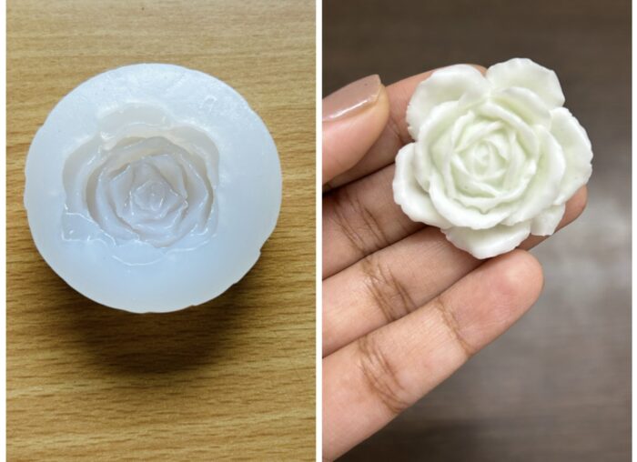 Small Rose Candle Mould