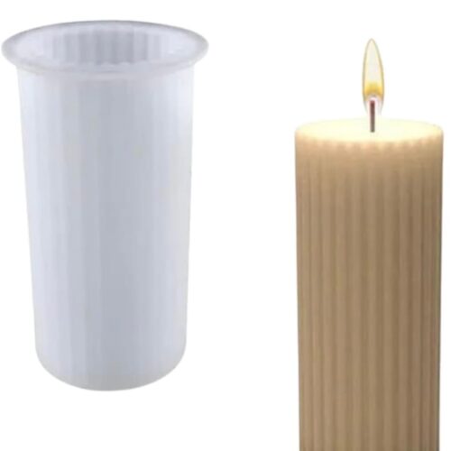 Strips Pillar Candle Mould