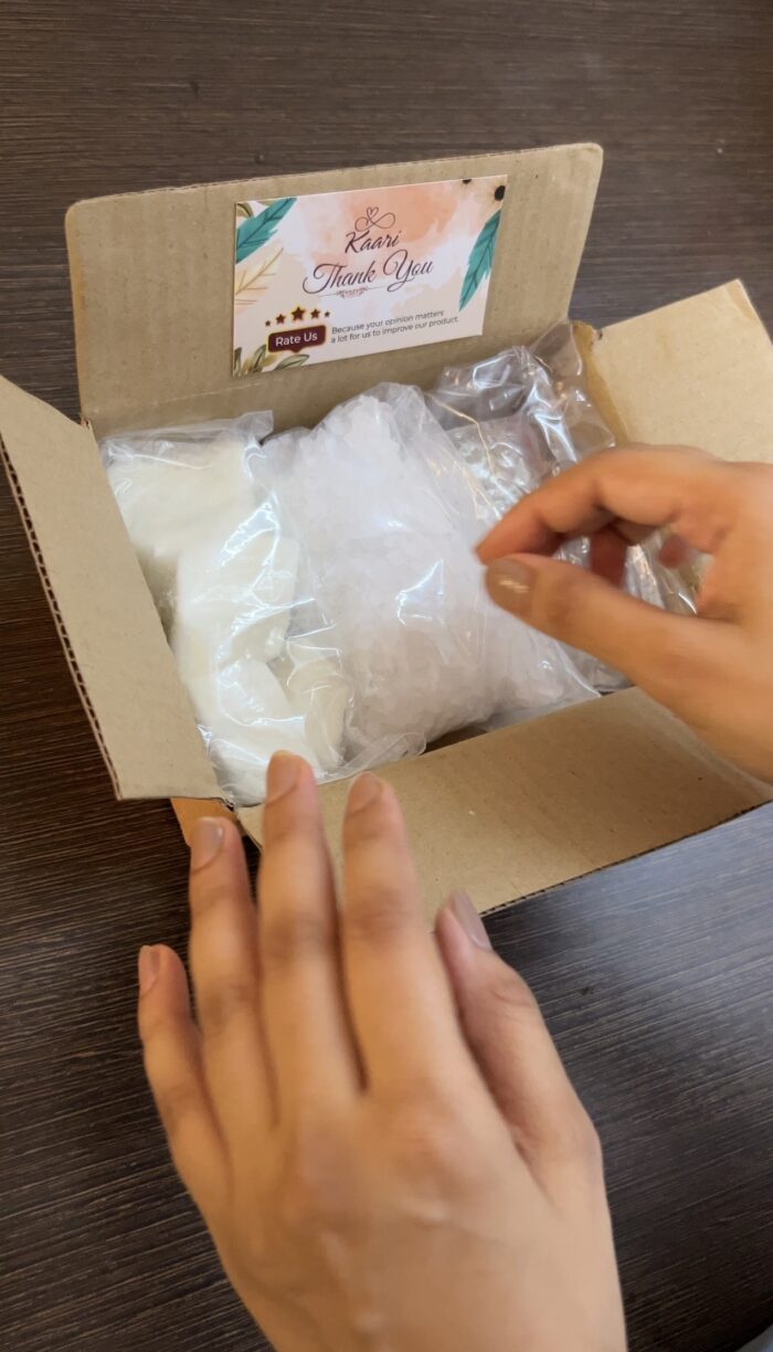Wax Trial Pack - 100 Gm Soy Wax, 100 Gm Paraffin Wax and 100 Gm Gel Wax (Total 300 Gm)