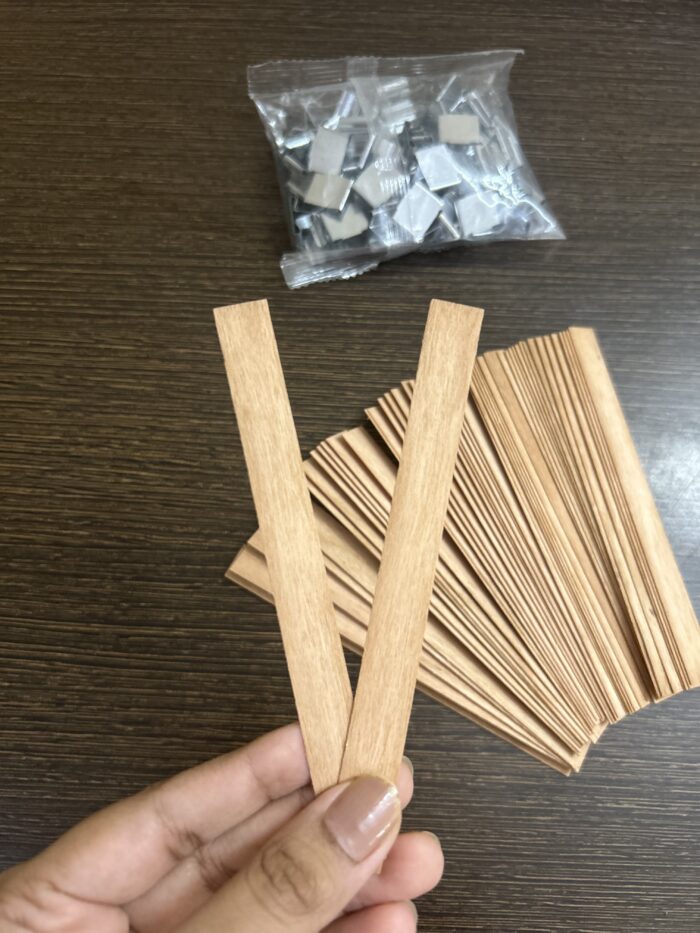Wooden Wicks with Sustainer - 13 MM X 130 MM X 1MM