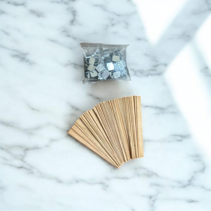 Wooden Wicks with Sustainer - 13 MM X 130 MM X 1MM - Image 2