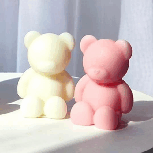 Plain Teddy Bear Candle Mould
