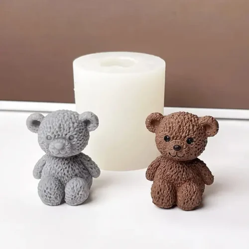 Textured Teddy Bear Candle Mould