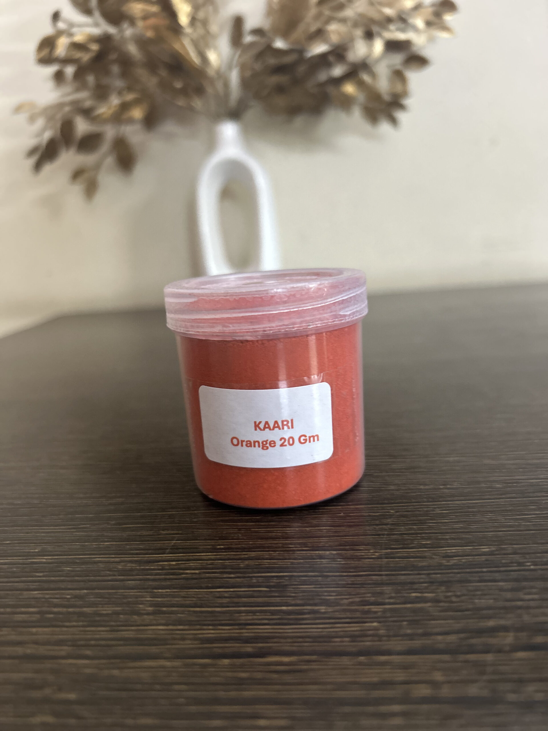 Orange Powder Candle Colour
