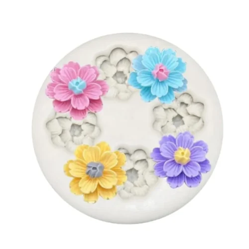 Cherry Blossom 4 Cavity Flower Mould