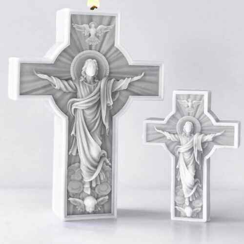 Jesus Cross Candle Mould