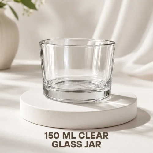 Wide Mouth Candle Glass Jar (150 ML)