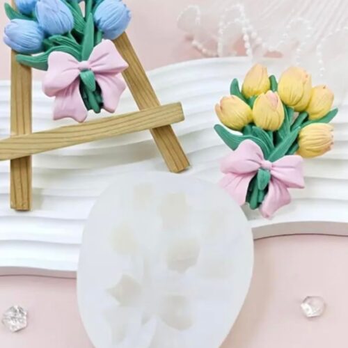 Bouquet Fondant Candle Mould