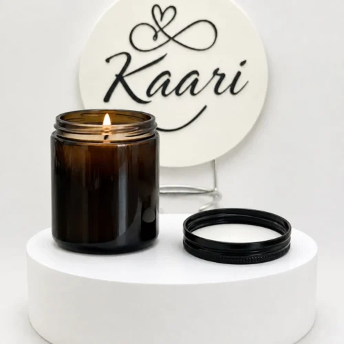 Amber Jar with Metal Lid (250 ML)