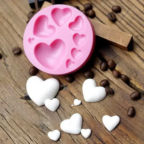 8 Cavity Heart Shape Candle Mould