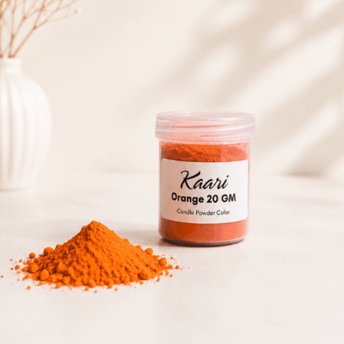 Orange Powder Candle Colour