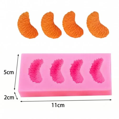 Orange Slice 4 Cavity Candle Mould
