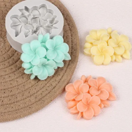 Plumeria Flower Candle Mould