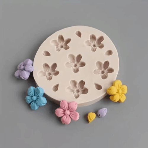 11 Cavity Flower and Leaf Fondant Molds
