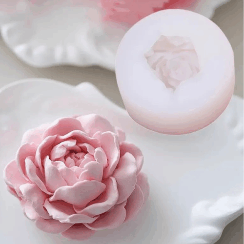 Blooming Peony Candle Mould