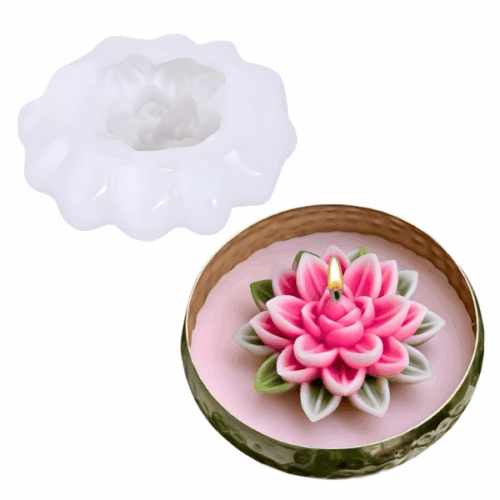 Lotus Candle Mould Type E Dimension
