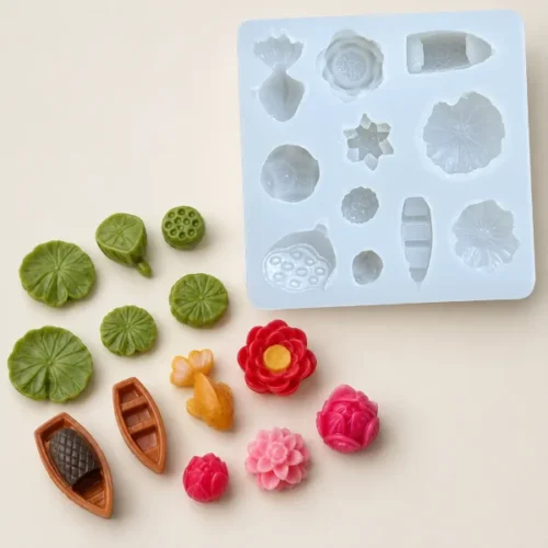 Mini Lotus Pond Candle Mould