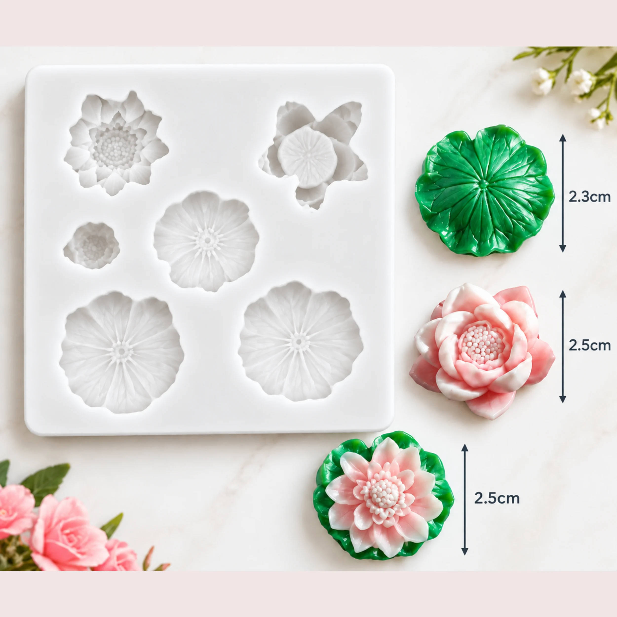 Lotus Leaf Candle Mould - Image 2