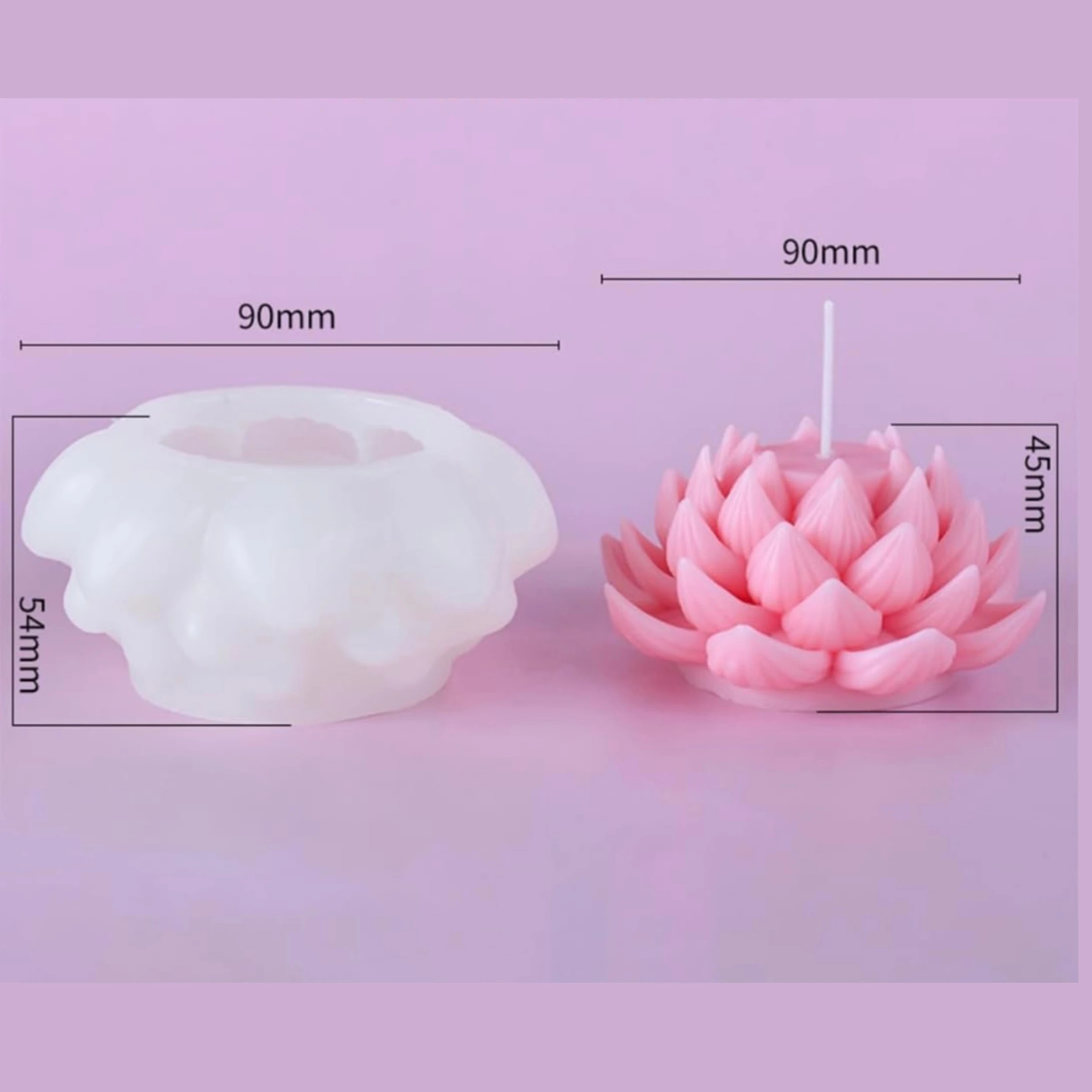 Lotus Candle Mould Type A - Image 2